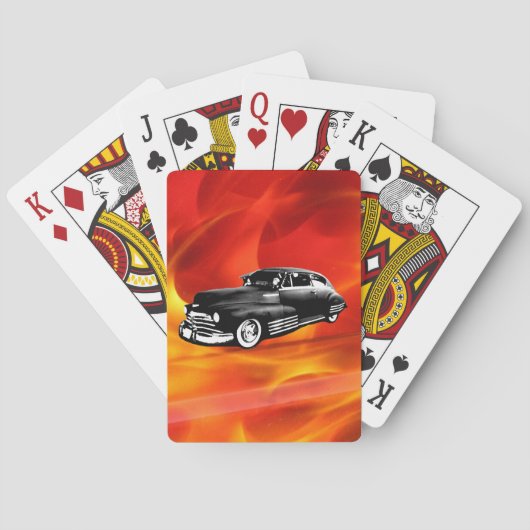 Klassieke auto pokerkaarten (Achterkant)