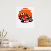 klassieke auto poster (Keuken)