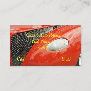 Klassieke Auto Reparatie Visitekaartje