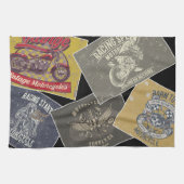 Klassieke auto retro design keukenhanddoek (Horizontaal)