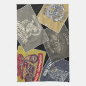 Klassieke auto retro design keukenhanddoek (Verticaal)
