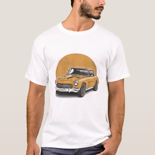 klassieke auto ' s t-shirt (Voorkant)