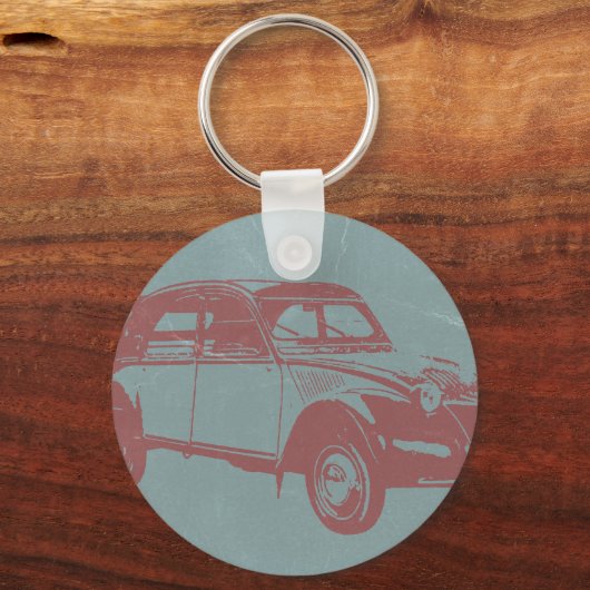 Klassieke auto sleutelhanger (Voorkant)