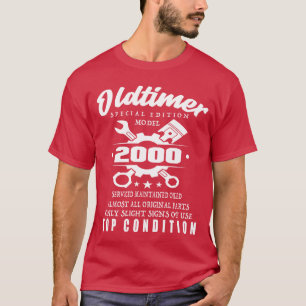 Klassieke Auto Speciale Editie Model 2000 Verjaard T-shirt
