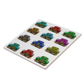  klassieke auto tegeltje (Zijkant)