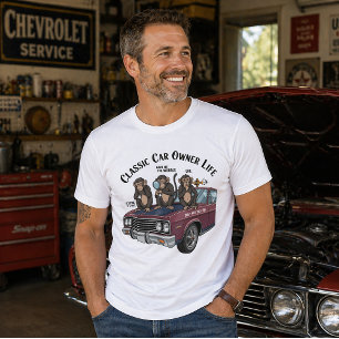 Klassieke Autobezitter Leven Funny T-Shirt