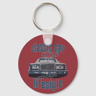 klassieke autoclub vintage oldtimer cadeau sleutelhanger