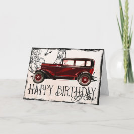 Klassieke autodag kaart