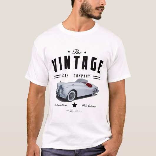  Klassieke autofabriek T-shirt (Voorkant)