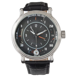 Klassieke Autoklok Met Meters Uit Het Midden Van D Horloge