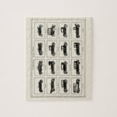 Klassieke automobiel wagen grafiek vintage kunst v legpuzzel (Verticaal)