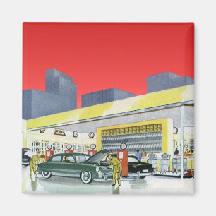 Klassieke automonteurs Complete autogarage Magneet