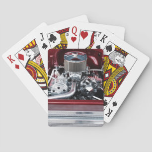 Klassieke automotor pokerkaarten