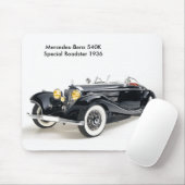 Klassieke auto's afbeelding voor muisblok muismat (Met muis)