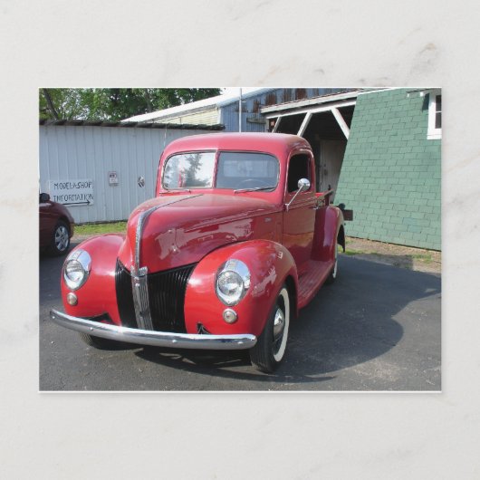 Klassieke auto's briefkaart (Voorkant)
