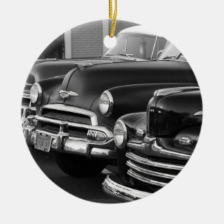 Klassieke auto's keramisch ornament