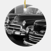 Klassieke auto's keramisch ornament (Achterkant)