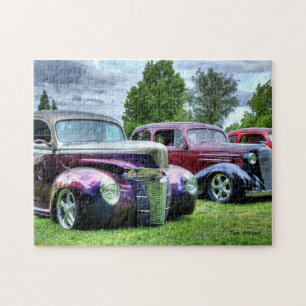 Klassieke auto's legpuzzel