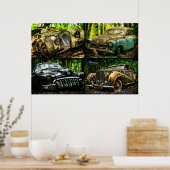 Klassieke auto's poster (Keuken)