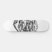 Klassieke auto's skateboarddek skateboard (Horizontaal)
