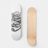 Klassieke auto's skateboarddek skateboard (Voorkant)
