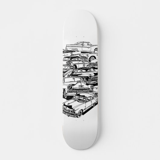 Klassieke auto's skateboarddek skateboard (Voorkant)