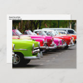 Klassieke auto's van Cuba Briefkaart (Voorkant / Achterkant)