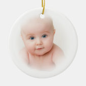 Klassieke Baby foto Keramisch Ornament (Voorkant)