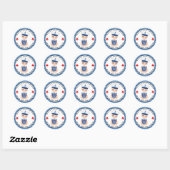 Klassieke Baby shower Klassic Round Sticker (Vel)