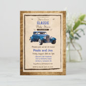 Klassieke Baby shower uitnodiging (Staand voorkant)