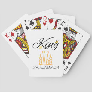 klassieke backgammon-minnaar pokerkaarten