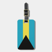 Klassieke Bahamaanse vlag Bagagelabel (Voorkant verticaal)