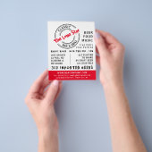 Klassieke balk & grill Logo, Pub/Brewery Advertere Flyer (Hand)