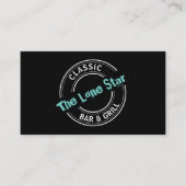 Klassieke balk & grill Logo, Pub/Brewery Visitekaartje (Voorkant)