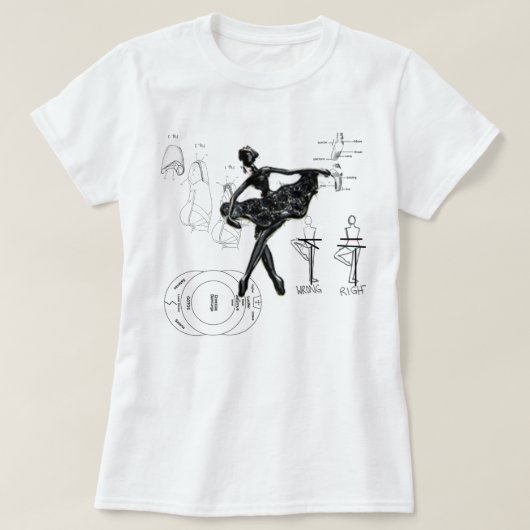 Klassieke ballet TShirt (Design voorkant)