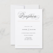 Klassieke Bars Huwelijksreceptie Bijgevoegde kaart (Voorkant)