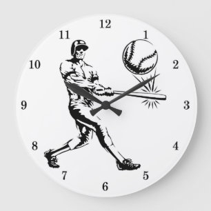 Klassieke Baseball Batter Wall klok