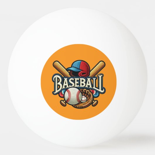 Klassieke Baseball Essentials / Stijlvolle Retro L Pingpongballen (Voorkant)