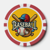 Klassieke Baseball Essentials / Stijlvolle Retro L Poker Chips (Voorkant)
