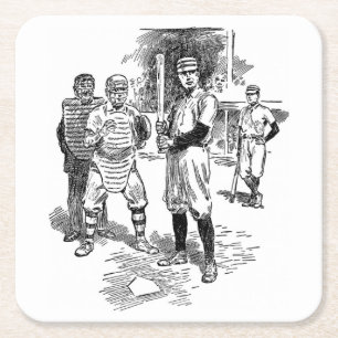 Klassieke Baseball Onderzetter set