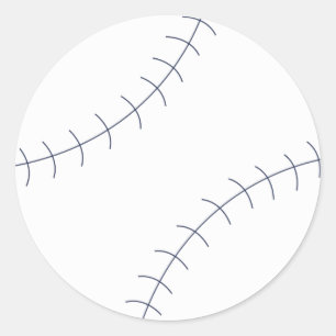 Klassieke Baseball-Stickers Ronde Sticker