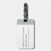 Klassieke Batman-Logo oplossing in vleermuizen Bagagelabel (Achterkant verticaal)