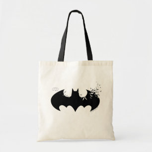 Klassieke Batman-Logo oplossing in vleermuizen Tote Bag