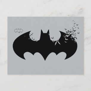 Klassieke Batman-Logo oplossing in vleermuizen Uitnodiging Briefkaart