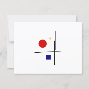 Klassieke Bauhaus Art Composition Briefkaart