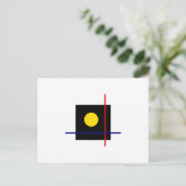 Klassieke Bauhaus geometrische kunst compositie Briefkaart (Staand voorkant)