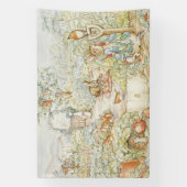 Klassieke Beatrix Potter Peter de Konijnenpartij Spandoek (Verticaal)