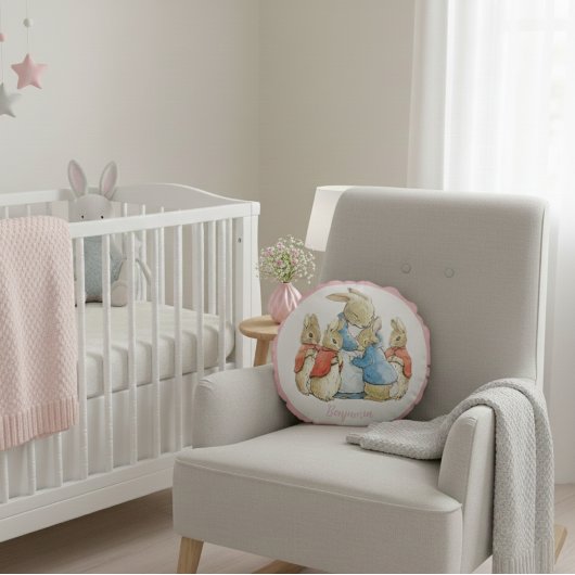 Klassieke Beatrix Potter Peter het Konijn Rond Kussen