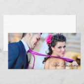 Klassieke bedankfotokaart bedankkaart (Voorkant / Achterkant)