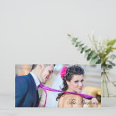 Klassieke bedankfotokaart bedankkaart (Staand voorkant)